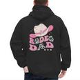 Rodeo Dad Pink Cowgirl 1St Birthday Family Matching Men's Hoodie Back Print