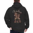 Rodeo Dad Western Cowboy Birthday Boy Family Matching Party Men's Hoodie Back Print