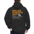 Roller Coaster Dad Definition Best Dad Ever Men's Hoodie Back Print
