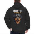 Rottie Dad Rottweiler Dog Men's Hoodie Back Print