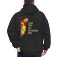 I Saw That I'm Telling Dad Religious Christian Jesus Men's Hoodie Back Print