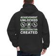 Schwangerschaft Verknden Geschenk Zocker New Character Created Pregnancy Announcement Dad Gamer Men's Hoodie Back Print