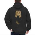 Scottish Fold Cat Pocket Cat Mom Cat Dad Cat Lover Men's Hoodie Back Print