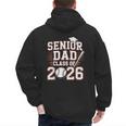 Senior Dad Class Of 2026 Graduate Baseball 2026 Graduation Men's Hoodie Back Print