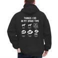 Shepsky Things Do Spare Time Dog Mom Dad Men's Hoodie Back Print
