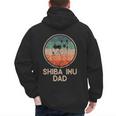 Shiba Inu Dog Vintage Shiba Inu Dad Men Women Men's Hoodie Back Print