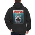 Siberian Husky Jowls Sled Dog Mom Top Alaskan Dog Dad Men's Hoodie Back Print