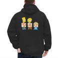 The Simpsons Father's Day Bart Lisa Maggie Dad Birthday Men's Hoodie Back Print