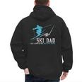Ski Dad Winter Sports Skiing Father Men's Hoodie Back Print Ski Dad Winter Sports Skiing Father Men's Hoodie Back Print