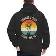 Sounds Fishy Count Me In Dad Grandpa Vintage Fishing Men's Hoodie Back Print