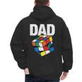 Speed Cubing Dad Puzzle Cuber Cube Kids Men's Hoodie Back Print Speed Cubing Dad Puzzle Cuber Cube Kids Men's Hoodie Back Print