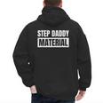 Step Dad Father Family Step Daddy Material -Adults Male Short Sleeve T-Shirt Novelty-T-Shirts Small Men's Hoodie Back Print