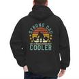 Strong Dad Workout Weight Lifting Father's Day Men's Hoodie Back Print
