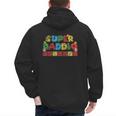 Super Daddio Retro Gamer Dad Style Men's Hoodie Back Print