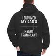 I Survived My Dad's Heart Transplant Men's Hoodie Back Print