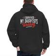 I Survived My Daughter's Wedding Father Of The Bride Dad Men's Hoodie Back Print