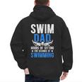 Swim Dad Swimming Dad Of A Swimmer Dad Swim Father Men's Hoodie Back Print Swim Dad Swimming Dad Of A Swimmer Dad Swim Father Men's Hoodie Back Print