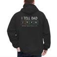 I Tell Dad Jokes Periodically Punny Fathers Day Dad Jokes Men's Hoodie Back Print
