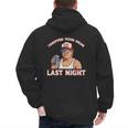 Trump Tariffed Your Mom Last Night Saying Meme Dad Men Men's Hoodie Back Print