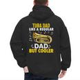 Tuba Player Men Dad Grandpa Marching Band Brass Tubist Men's Hoodie Back Print