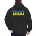 Ukrainian Dido Grandfather Dad Ukraine Flag Distressed Men's Hoodie Back Print Ukrainian Dido Grandfather Dad Ukraine Flag Distressed Men's Hoodie Back Print