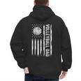 USA Flag Volleyball Dad Father's Day Men's Hoodie Back Print