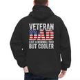 Veteran Dad Like A Normal Dad But Cooler American Flag Men's Hoodie Back Print Veteran Dad Like A Normal Dad But Cooler American Flag Men's Hoodie Back Print