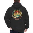 Vintage Awesome Single Dad Retro Fathers Day For Dad Grandpa Men's Hoodie Back Print