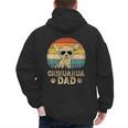 Vintage Chihuahua Dad Dog Lovers Father's Day Tee Men's Hoodie Back Print