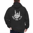 Vintage Dead Dad Club Matching 2 Sides Fathers Day Men's Hoodie Back Print