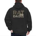 Vintage Distressed Rat Dad Men's Hoodie Back Print