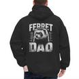 Vintage Ferret Dad Ultimate Pet Lover Ferret Owner Men's Hoodie Back Print