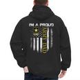 Vintage I'm A Proud Army Dad With American Flag Men's Hoodie Back Print Vintage I'm A Proud Army Dad With American Flag Men's Hoodie Back Print
