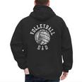 Vintage Volleyball Dad Men's Hoodie Back Print