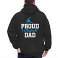 Volleyball Player Team Dad Father Proud Volleyball Dad Men's Hoodie Back Print