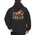 Waterski Dad Fathers Day Ski Lover Dad Water Skiing Rider Men's Hoodie Back Print