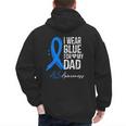 I Wear Blue For My Dad Shirt ALS Awareness Tshirt Men's Hoodie Back Print