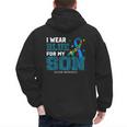 I Wear Blue For My Son Autism Awareness Mom Dad Parents Men's Hoodie Back Print I Wear Blue For My Son Autism Awareness Mom Dad Parents Men's Hoodie Back Print