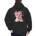 Westie Dog Valentines Day Dog Mom Westie Dad Candy Sucker For Men Women Girls Kids Men's Hoodie Back Print