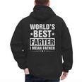 World's Best Farter I Mean Father Retro Father's Day Dad Men's Hoodie Back Print World's Best Farter I Mean Father Retro Father's Day Dad Men's Hoodie Back Print