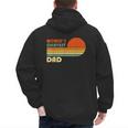 World's Okayest Dad Father Retro Vintage Men's Hoodie Back Print World's Okayest Dad Father Retro Vintage Men's Hoodie Back Print