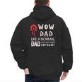 WOW Dad Like a Normal Dad Way More Awesome Tee T-Shirt Men's Hoodie Back Print