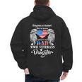 WWII Veterans Daughter Dad Remembrance Veteran Day Men's Hoodie Back Print