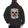 Yorkie Dad Father’s Day Yorkshire Terrier Dog Dad Men's Hoodie Back Print