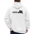 I Am 59 Plus 1 Middle Finger For A 60th Birthday Cat Mom Dad Men's Hoodie Back Print