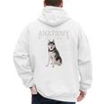 Anatomy Of A Siberian Husky Cute Dog Husky Mom Dad Men's Hoodie Back Print