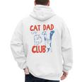 ON Back Cat Dad Club Life Is Better With Cats Father's Day Men's Hoodie Back Print ON Back Cat Dad Club Life Is Better With Cats Father's Day Men's Hoodie Back Print