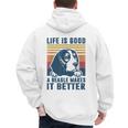 Beagle For Men Women Beagle Dog Mom Dad Beagle Men's Hoodie Back Print