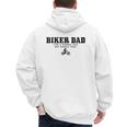Biker Dad Mountain Bike MTB Father's Day Cyclist Men's Hoodie Back Print