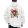 Chicken-Shirt Rooster Daddy Vintage Farmer Dad Father Men's Hoodie Back Print Chicken-Shirt Rooster Daddy Vintage Farmer Dad Father Men's Hoodie Back Print